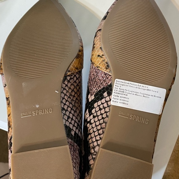 Call it Spring Vegan Snake Skin Flats (6) - Picture 7 of 8